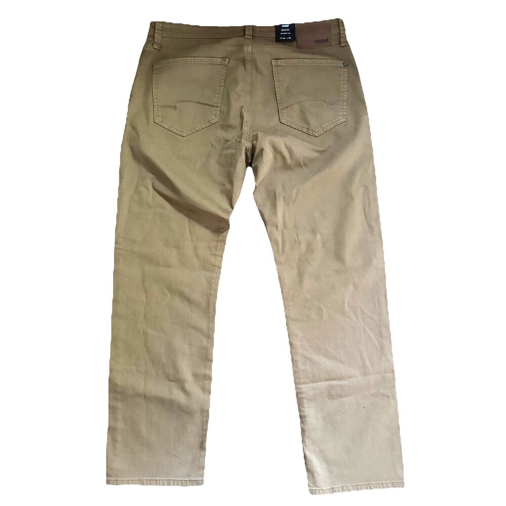 Mavi Superior Denim Men’s 36X30 Zach Straight Leg Jeans Beige Brown Stretch
